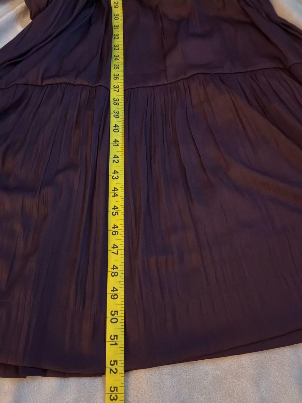 Anthropologie Women's Purple Tiered Maxi Dress with Smocked Waist - Picture 9 of 11
